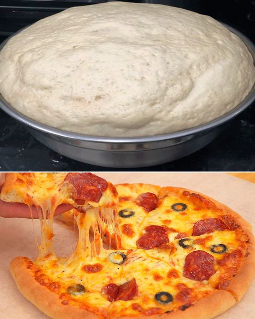 Masa de pizza casera super suave y rinde hasta 4 pizzas grandes