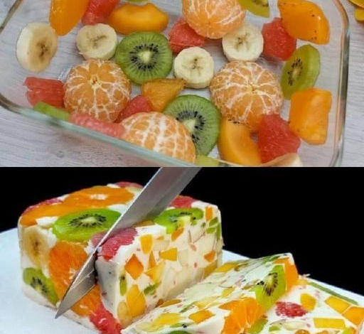 Postre de Frutas Frescas y Crema: Sin Gelatina