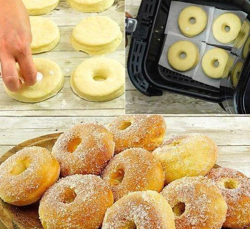 Grapas en la freidora: la receta de donuts rápidos cocidos sin aceite