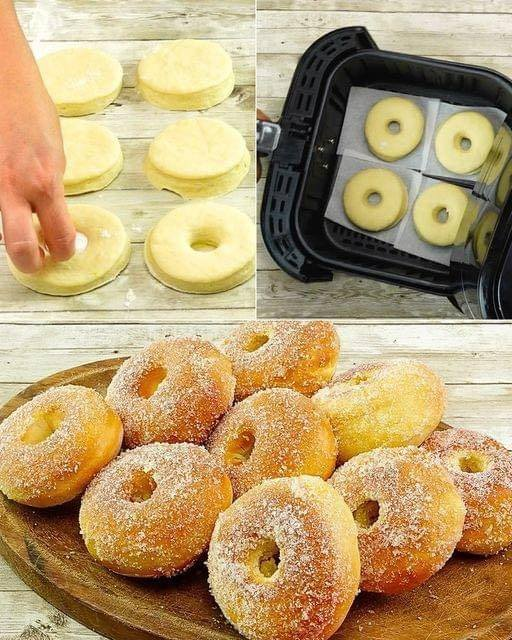 Grapas en la freidora: la receta de donuts rápidos cocidos sin aceite