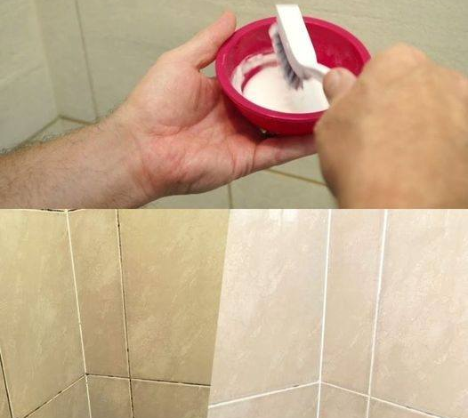 Los azulejos del baño quedarán blancos y muy brillantes con este ingrediente mágico