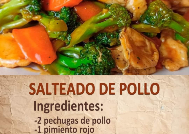 SALTEADO DE POLLO CON VERDURAS 