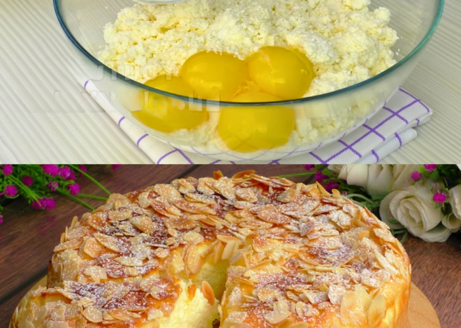 Pastel de requesón y hojuelas de coco