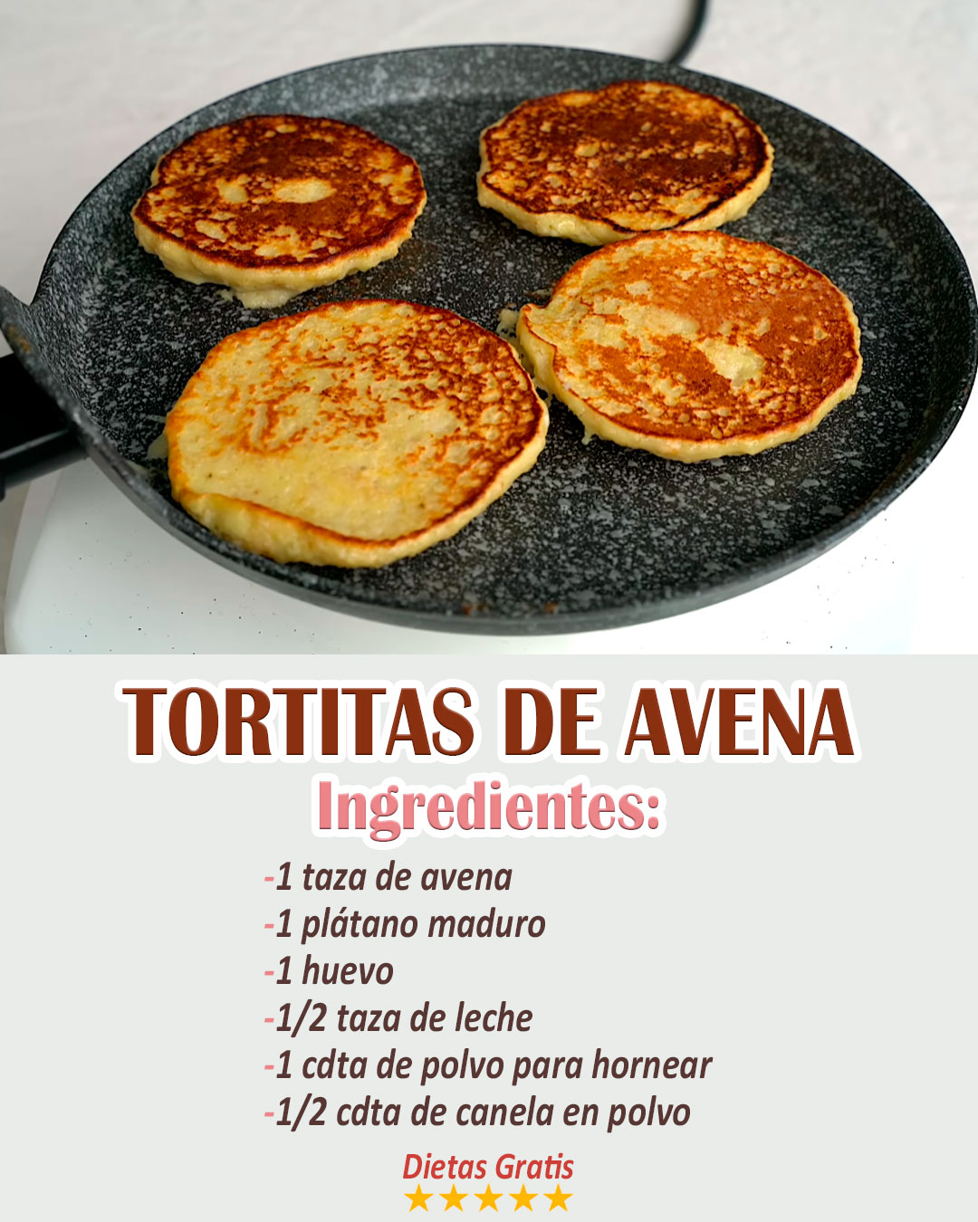 TORTITAS DE AVENA 