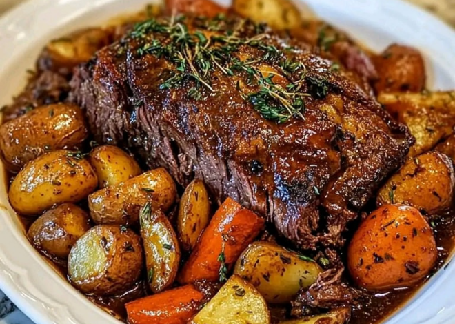 ¿COMERÍAS ESTE ASADO CON ZANAHORIAS Y PATATAS?