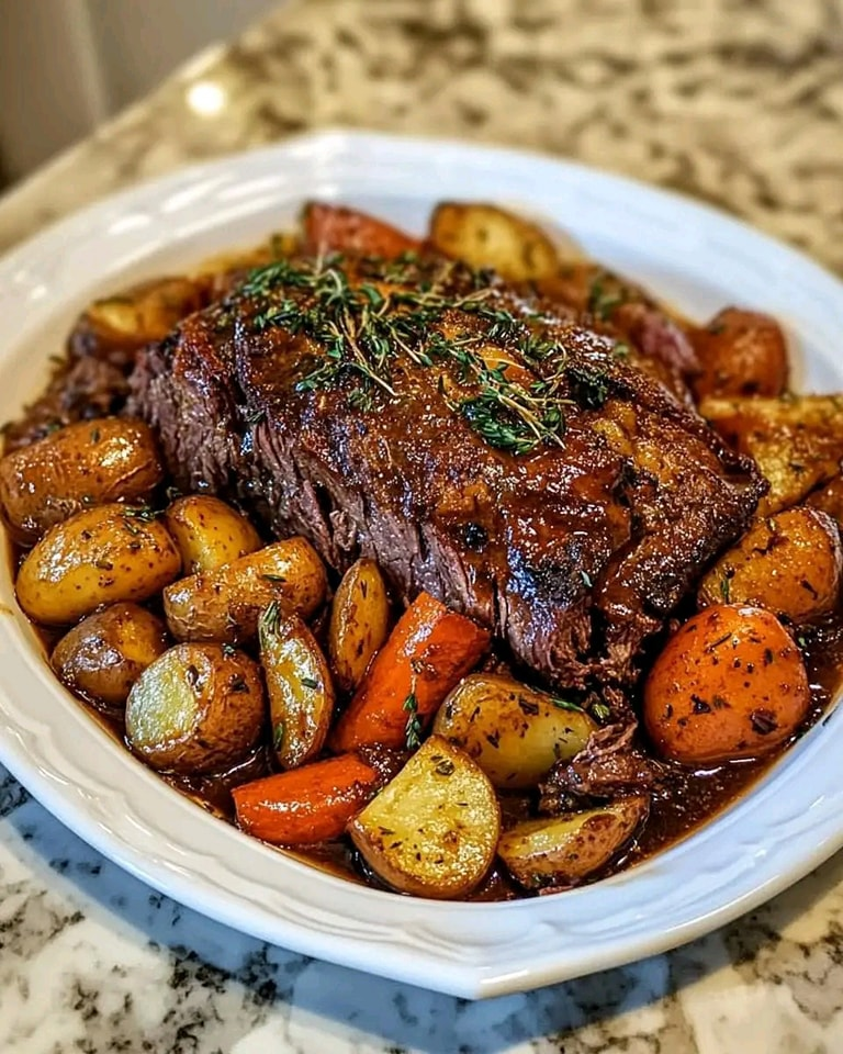 ¿COMERÍAS ESTE ASADO CON ZANAHORIAS Y PATATAS?