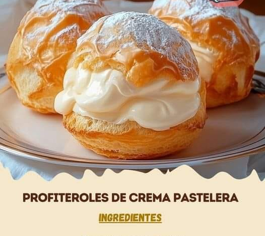 PROFITEROLES DE CREMA PASTELERA