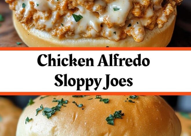 Sloppy Joes de pollo Alfredo: una versión deliciosa de dos clásicos