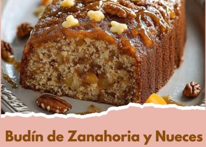 ¡el budín de zanahoria y nueces que hará que todos pidan más!