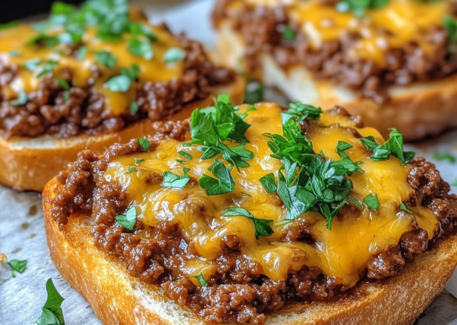 Sloppy Joes de pan con ajo