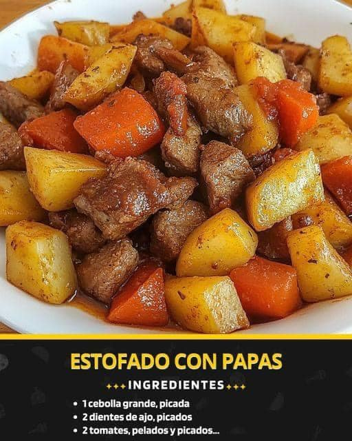 Receta de Estofado con Papas