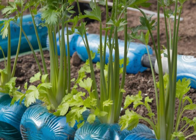 Cultivar apio en botellas de plástico reutilizadas: Una guía sostenible y fácil