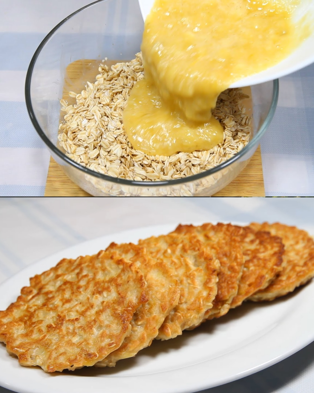 Panqueques Saludables de Avena y Plátano