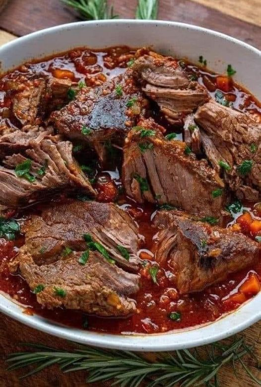 Carne a la olla al estilo italiano