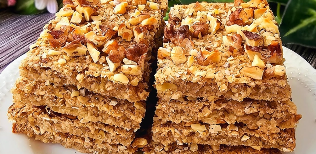 Barras de avena, plátano y manzana, sencillas y saludables