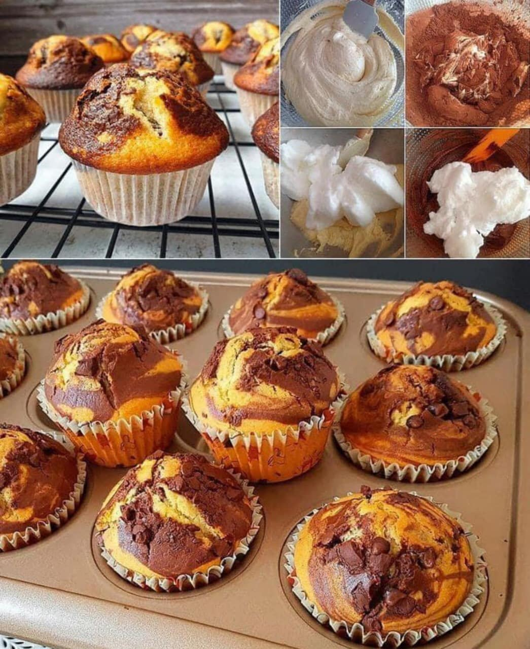 MUFFINS MARMOLADOS