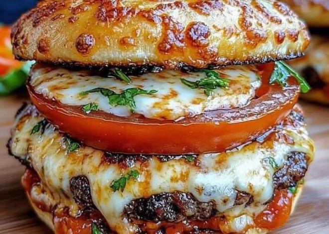 Receta de mini pizza y hamburguesa