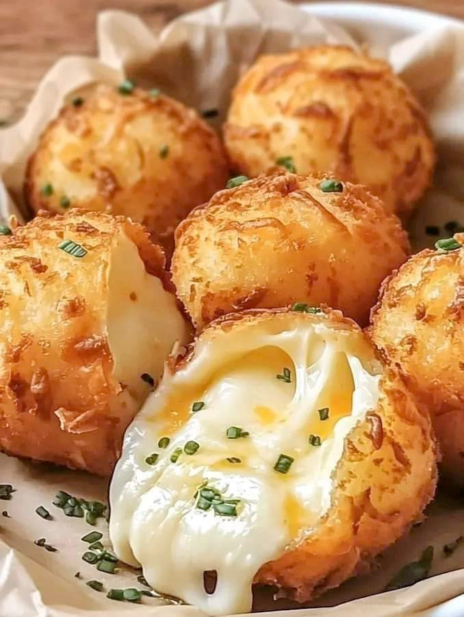 bolitas de patata con queso