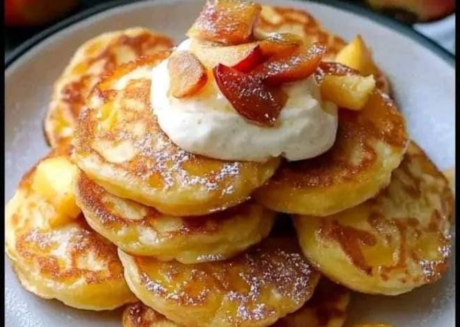 la receta de tortitas de manzana y yogur