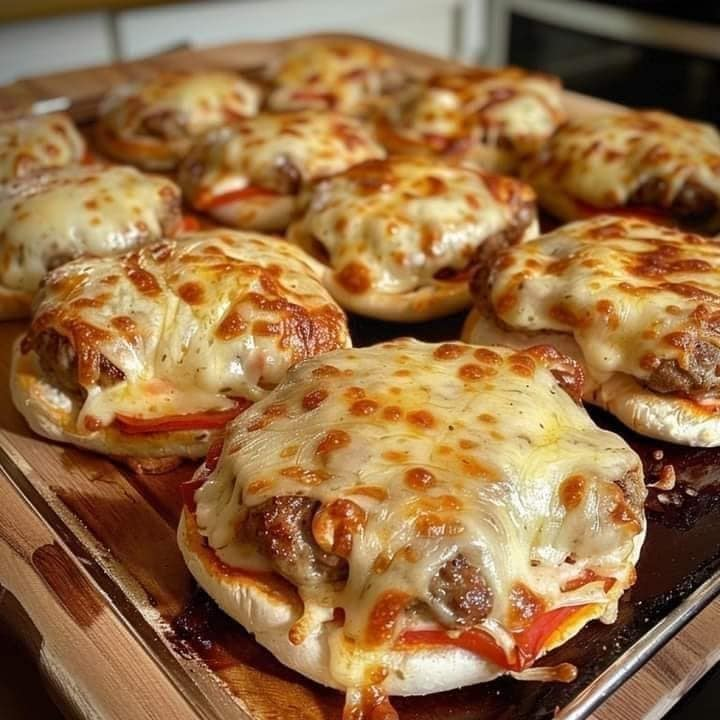 Receta de minihamburguesas de pizza