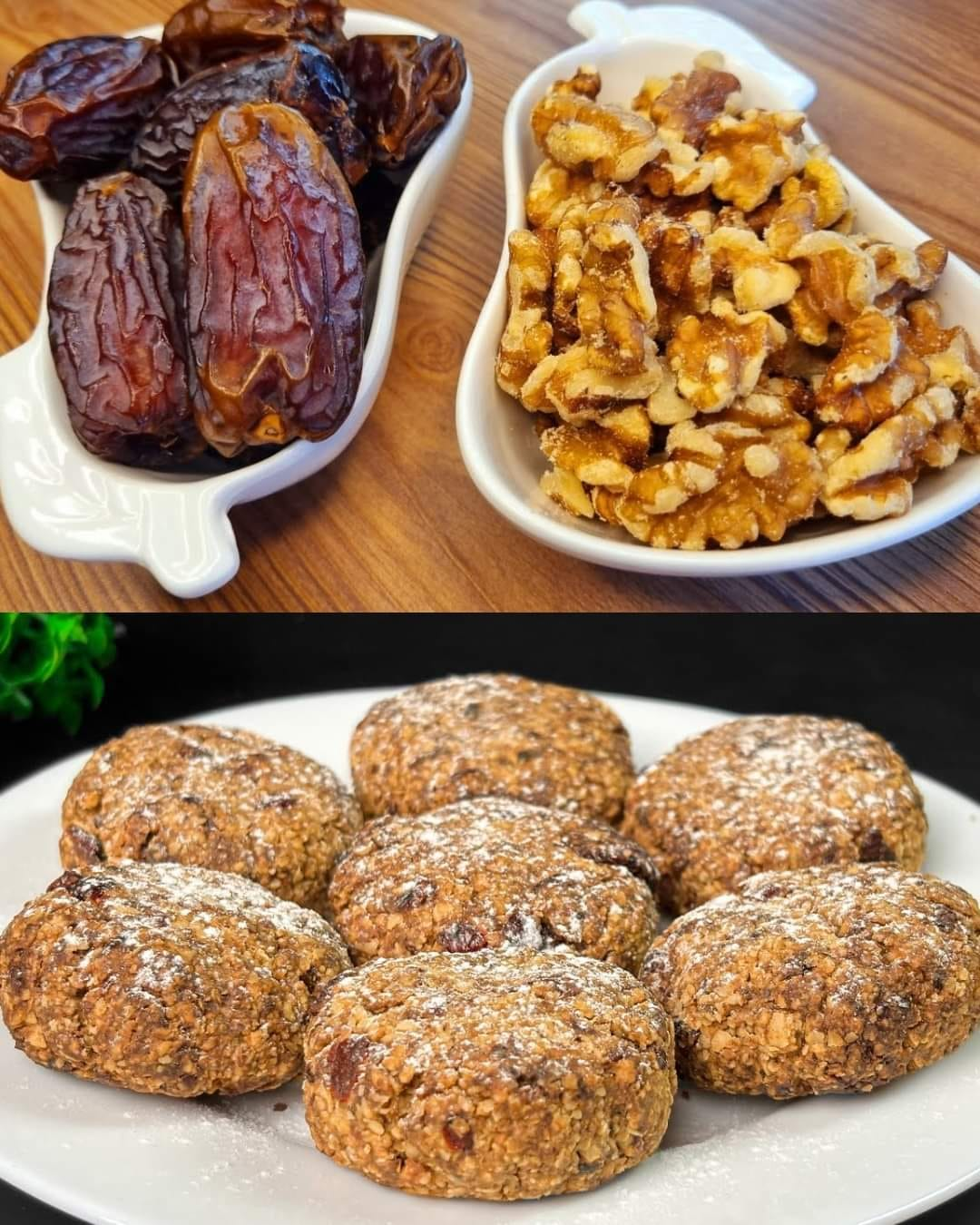 Galletas de avena, nueces y arándanos con ralladura de limón