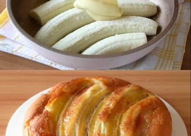 Pastel de plátano al revés: receta súper sencilla con solo 1 huevo y 2 plátanos