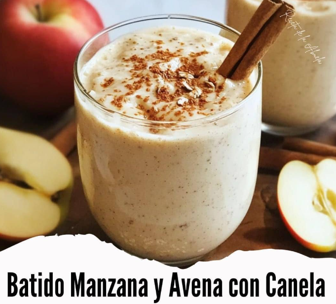 Receta de Batido Manzana y Avena con Canela