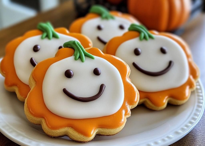 Galletas De Azúcar De Calabaza Con Glaseado