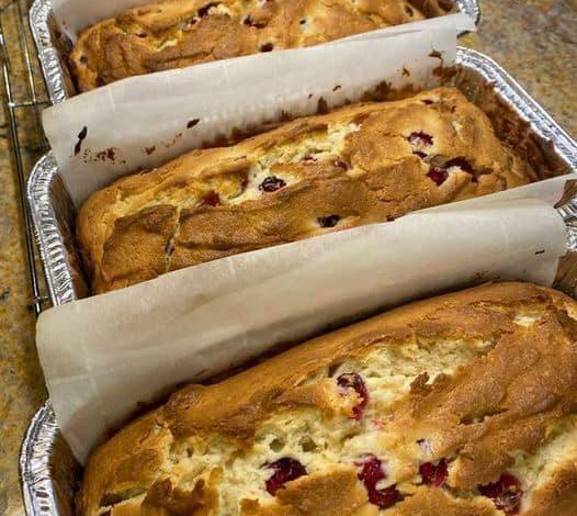 Pan de arándanos y queso crema