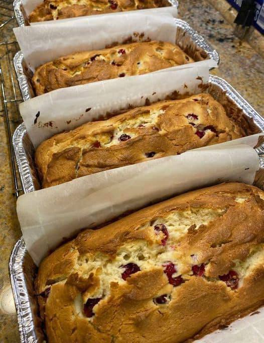 Pan de arándanos y queso crema