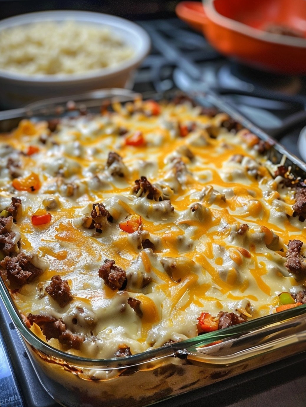 Cazuela De Filete De Queso Filadelfia