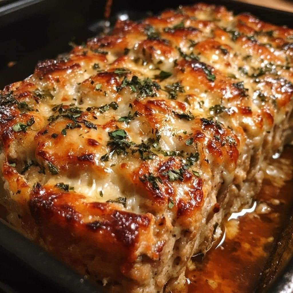 Pastel de carne con cebolla francesa