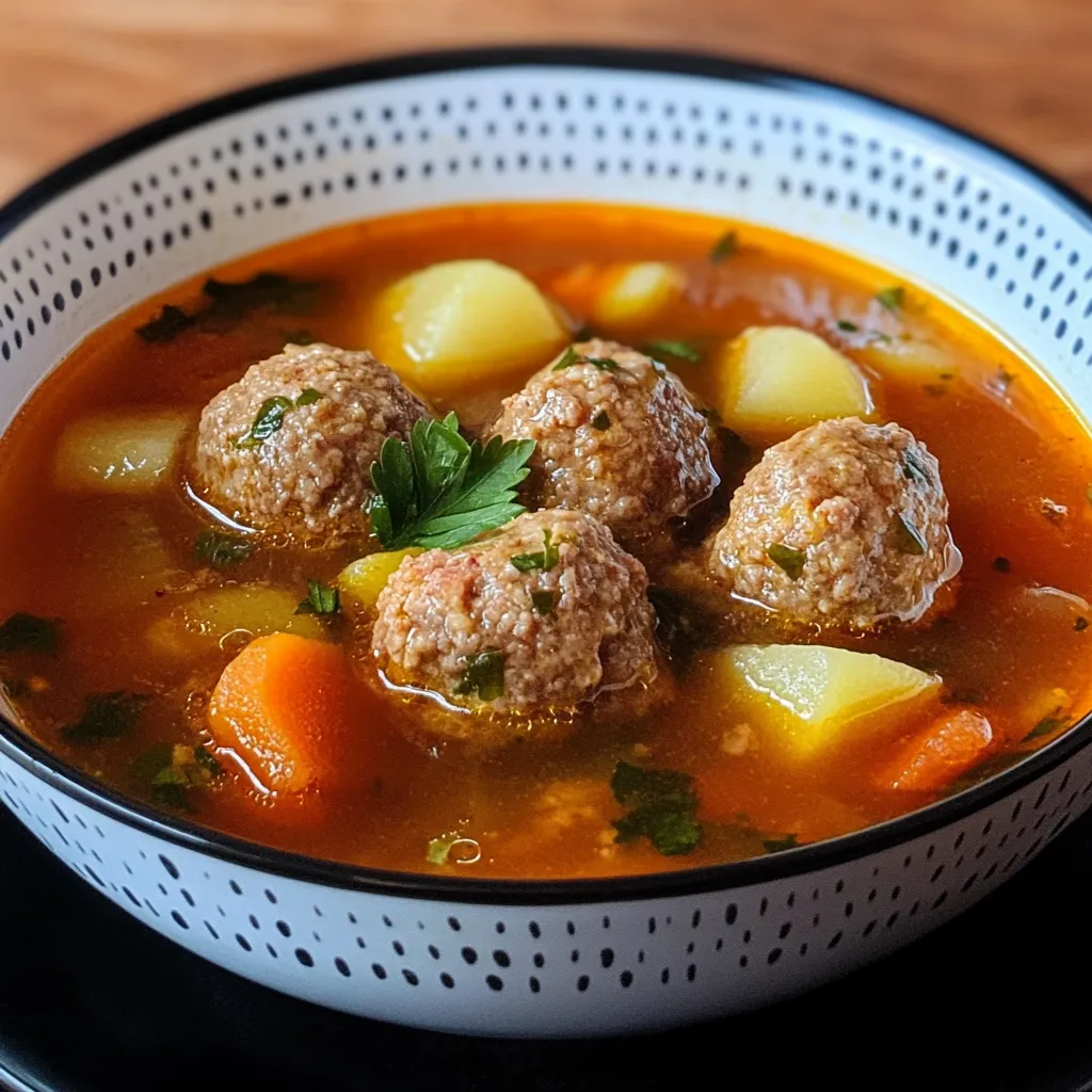 Caldo de Albóndigas