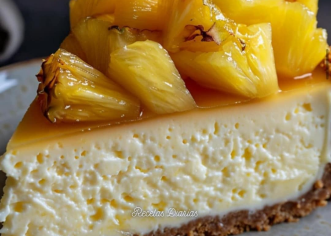 Cheesecake de piña para el cielo