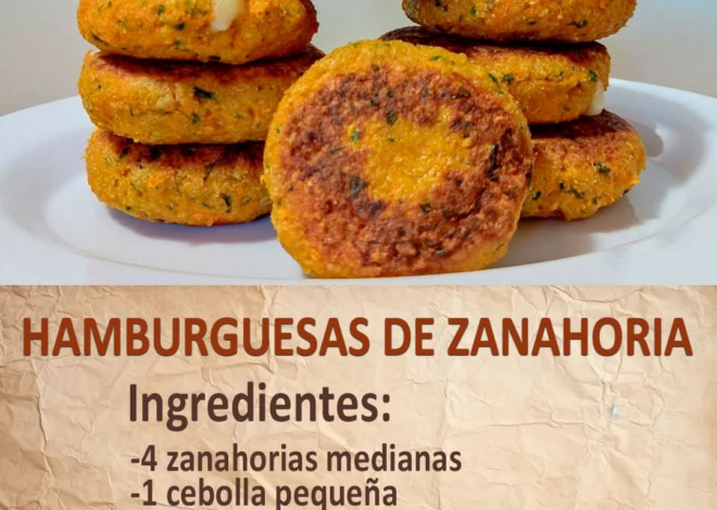 HAMBURGUESAS DE ZANAHORIA