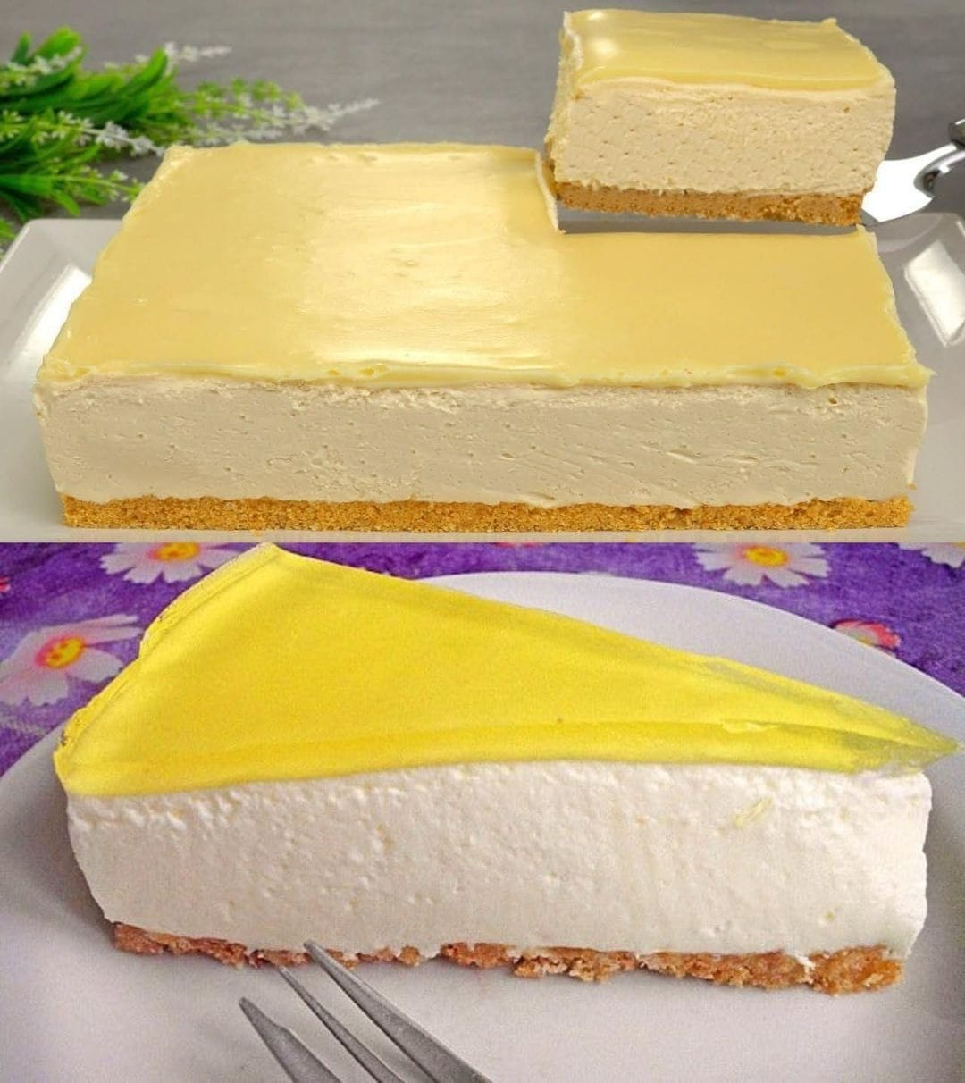 TARTA DE YOGUR DE LIMÓN