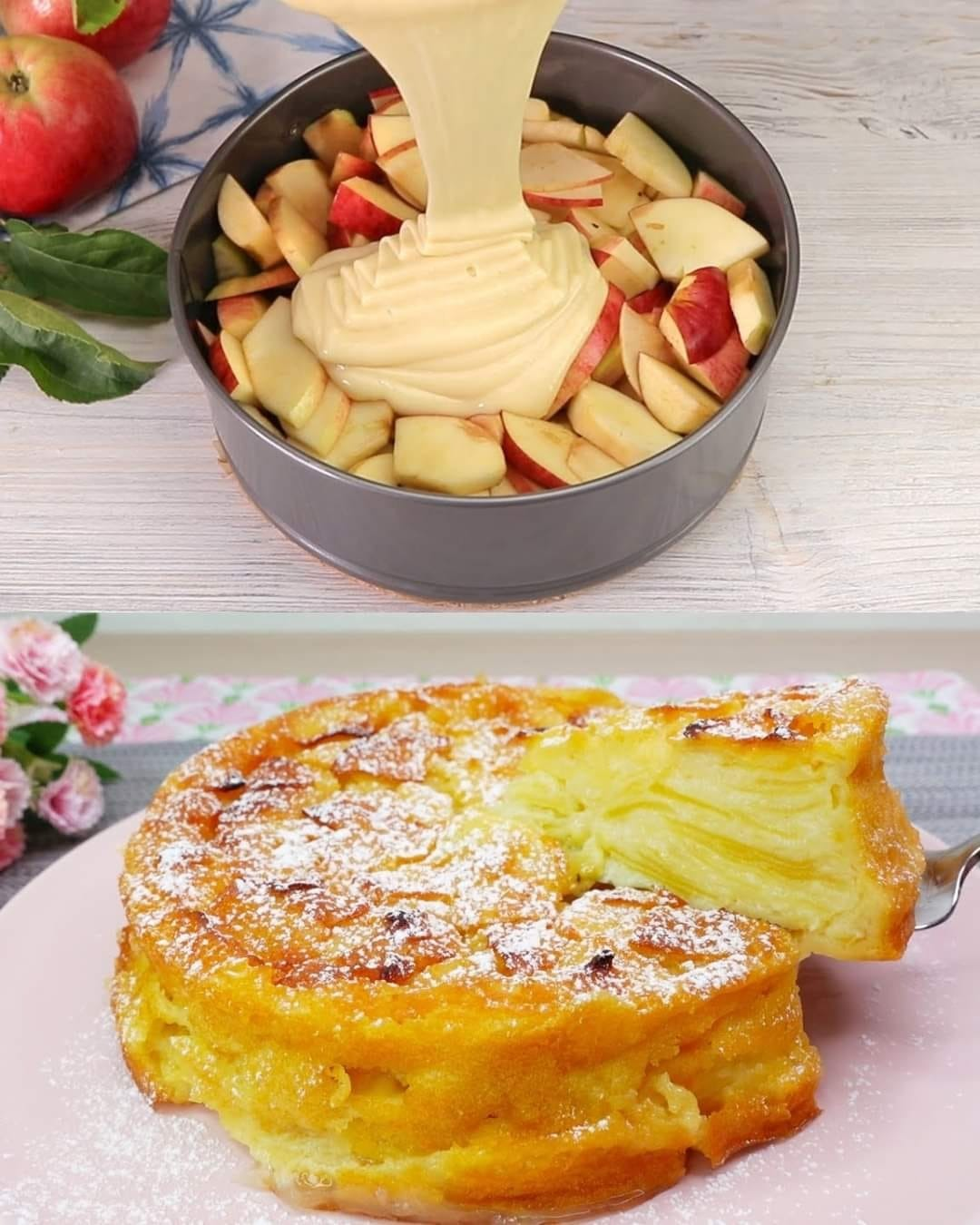 Receta sencilla de tarta de manzana