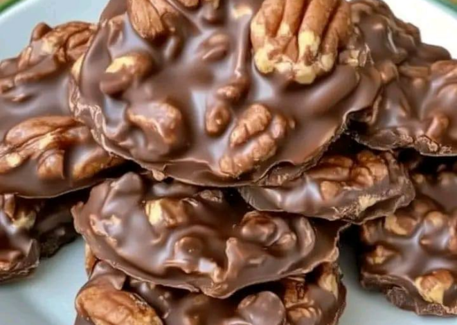 Racimos de nueces y chocolate: un dulce sencillo pero delicioso