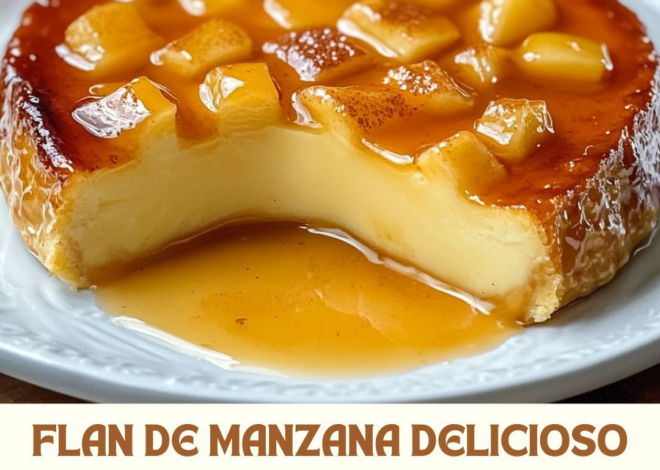 Flan de Manzana Delicioso