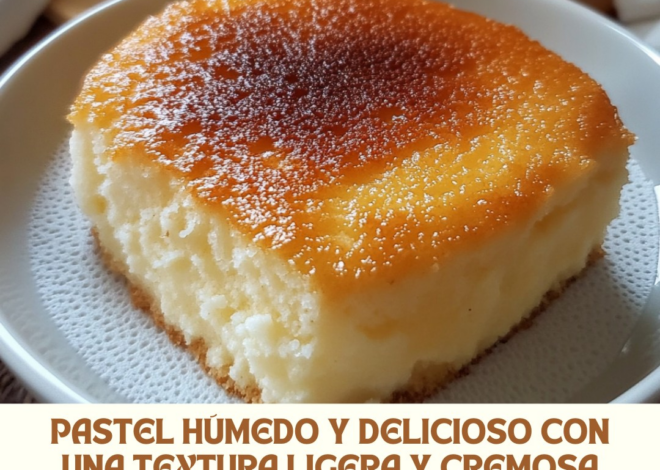 Pastel Húmedo y Delicioso con una Textura Ligera y Cremosa