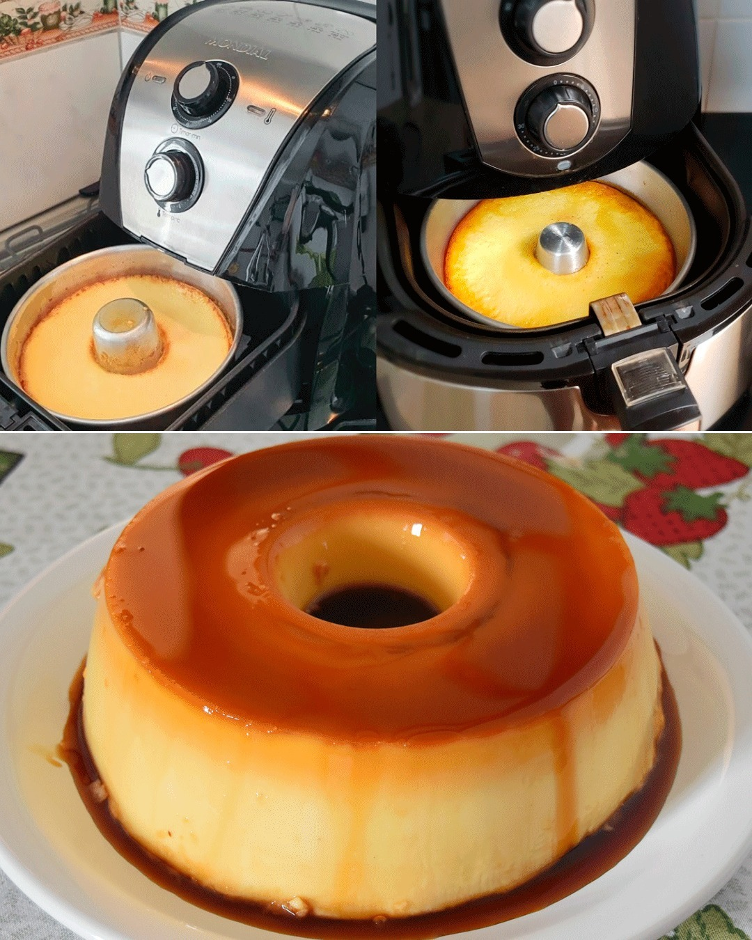 FLAN NAPOLITANO EN FREIDORA DE AIRE