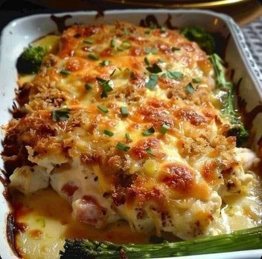 Pollo Cordon Bleu cocinado al horno