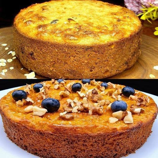 Receta de pastel de avena, manzana y zanahoria sin culpa: sin azúcar, sin harina