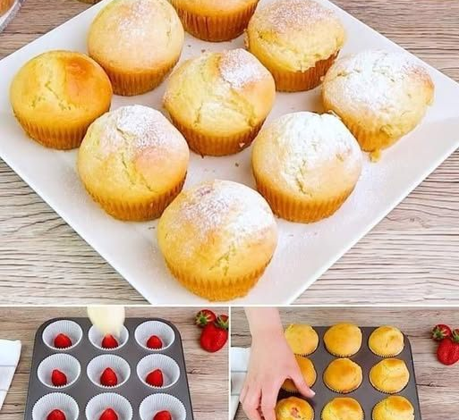 MUFFINS DE FRESA