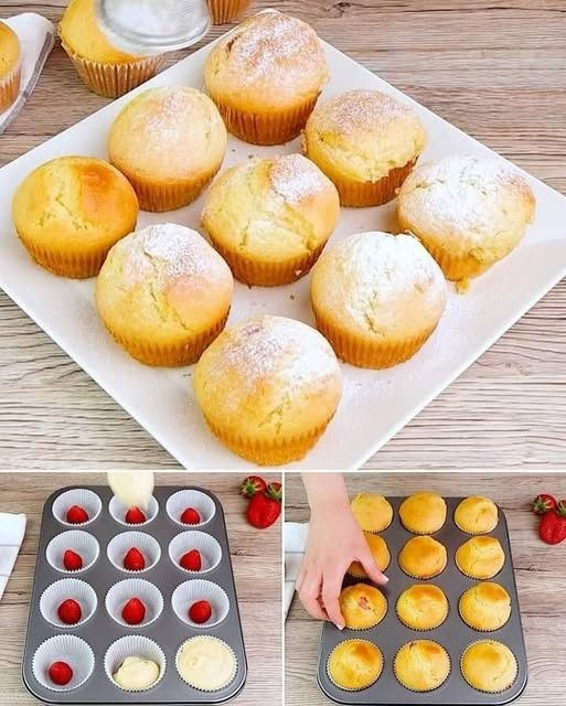 MUFFINS DE FRESA