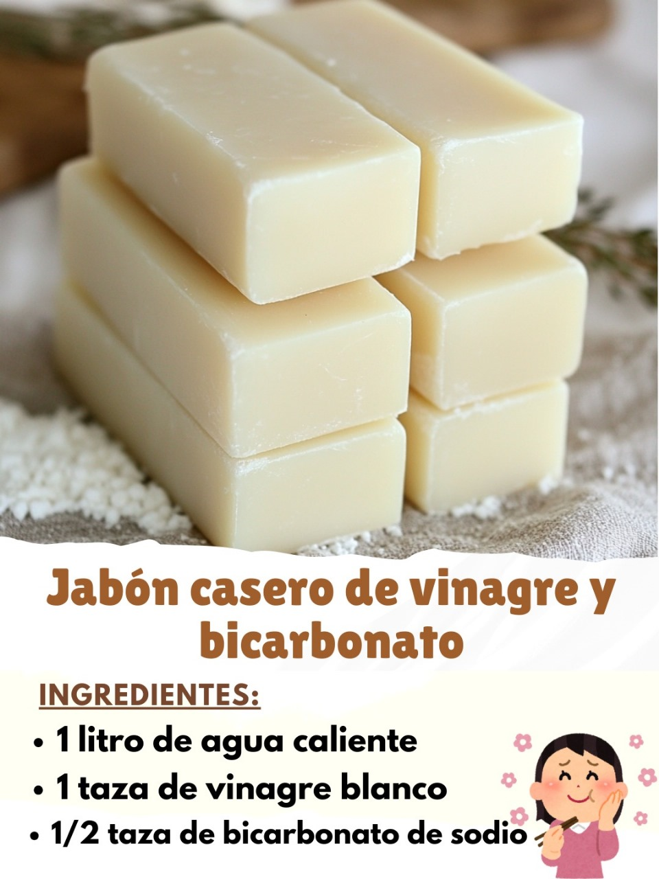 Jabón Casero de Vinagre y Bicarbonato: Receta Completa