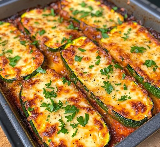 Filetes de Calabacín con Ajo y Queso