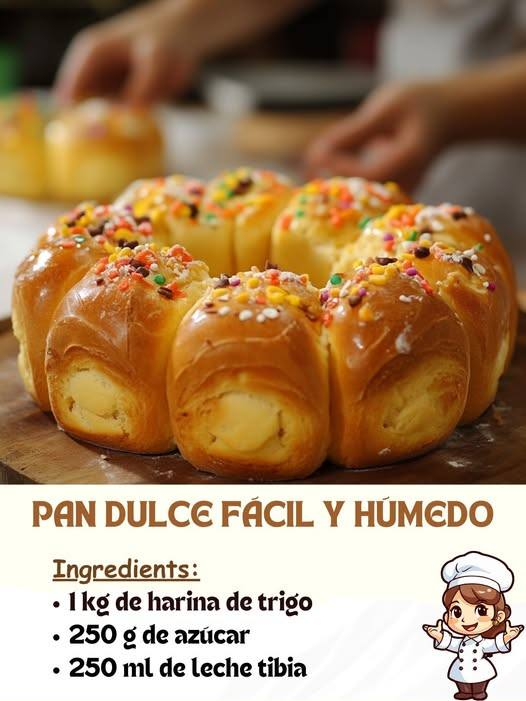 Pan Dulce Fácil y Húmedo