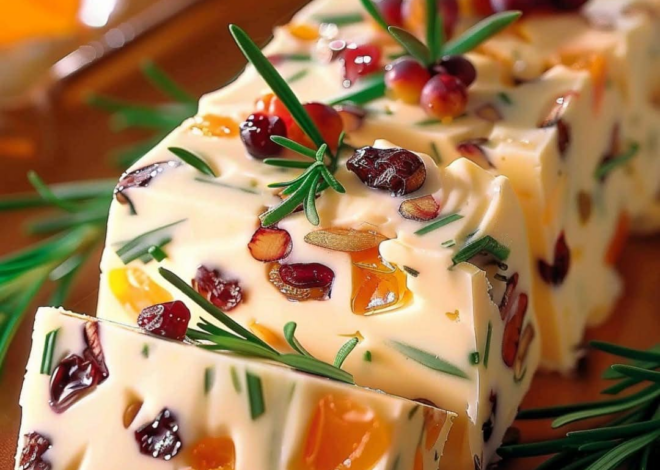 Queso Festivo con Frutas y Nueces