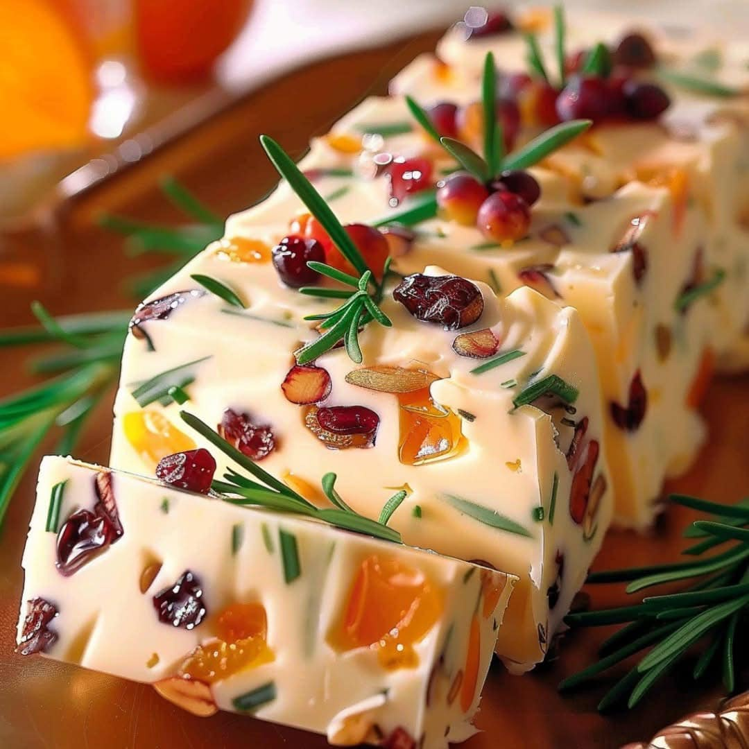 Queso Festivo con Frutas y Nueces